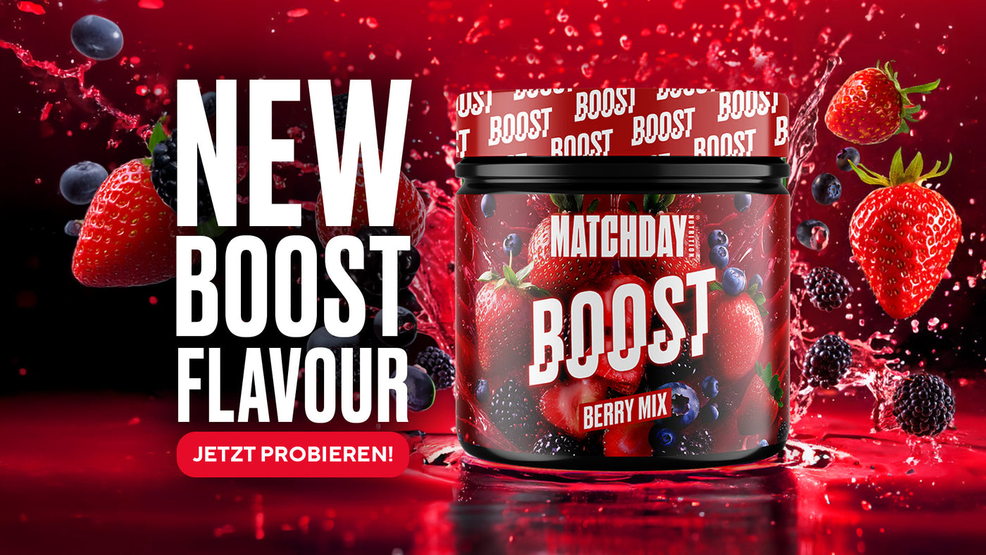 BOOST Matchday Nutrition | Fußball Booster – MATCHDAY NUTRITION